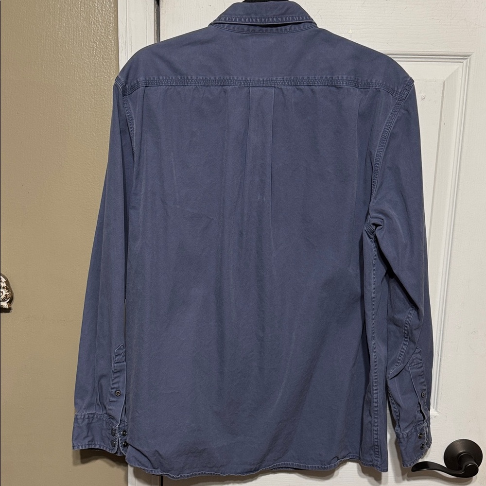 ROWM Blue Casual Shirt Shacket - Picture 6 of 7